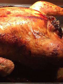 Una foto de Pollo con naranja al horno