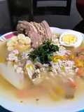 Sopa casera con finas hierbas 👍🇵🇪