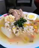 Sopa casera con finas hierbas 👍🇵🇪
