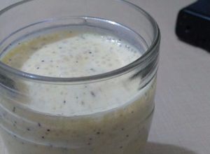 Foto de Batida de Kefir de leite com maracujá