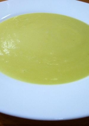Una foto de Crema de calabacín