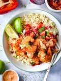Crispy Spiced Coconut Prawns With A Zesty Salsa
