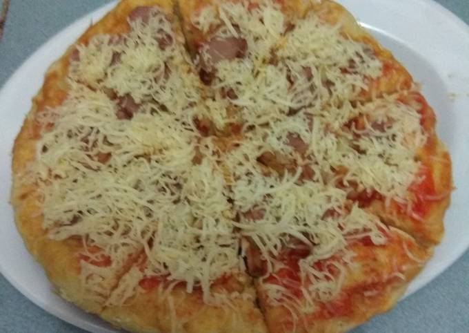 Pizza teflon empuk anti gagal takaran sendok