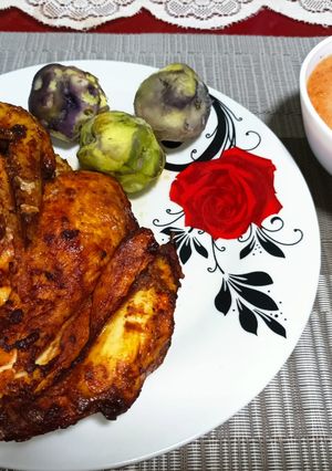 Una foto de Pollo tipo pollada en airfryer