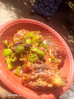 A picture of Peppered chicken.