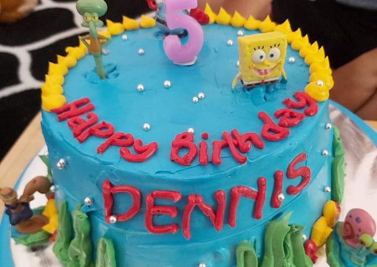 Rahasia Memasak Spongebob Vanilla Cake yang Enak