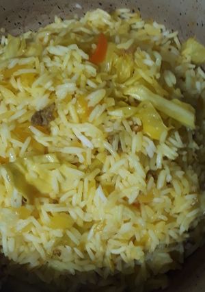 عکسی از دستور کلم پلو (دمی)