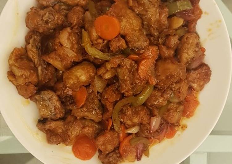 Simple Way to Make Homemade Sweet and Sour Chicken