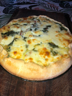 Una foto de Tarta de acelga y mozzarella
