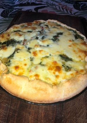 Una foto de Tarta de acelga y mozzarella