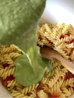 A picture of Creamy Basil Pasta.