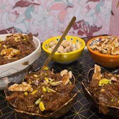 A picture of Walnut Halwa.