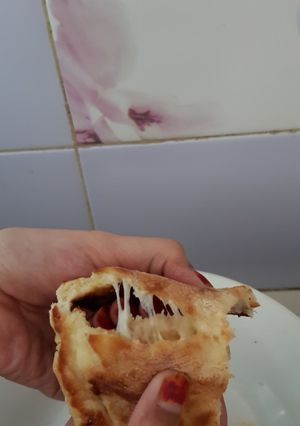 Foto resep NAAN BREAD x Cheese Crust Excelso Hack 💜