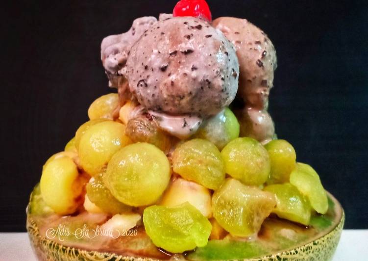 Melon bingsu