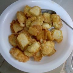 Fried ugali in eggs😂😋 A picture of Fried ugali in eggs😂😋.