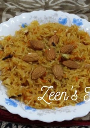 A picture of Jaggery Rice.