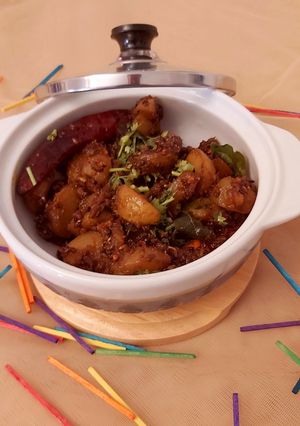A picture of Amle ki Sabzi.