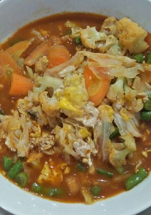 Foto resep Capcay kuah pedas manis