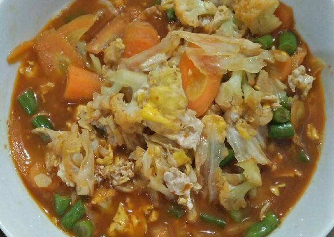 Resep Capcay kuah pedas manis, Sempurna