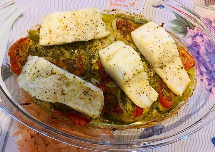 Bacalao al horno con pimienta