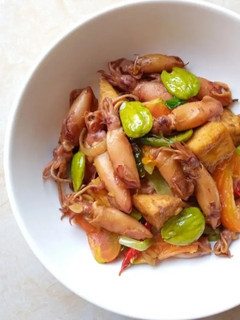 Foto resep Tumis Cumi Asin Pete Tahu