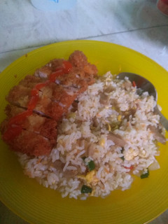 Foto resep Chicken Katsu with Nasi Goreng Kampung Sederhana