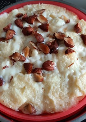Foto resep MPASI 1y+ Bread Pudding Almond