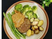 Gambar steak daging giling