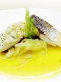 Orata con finocchio saltato e salsa di arance