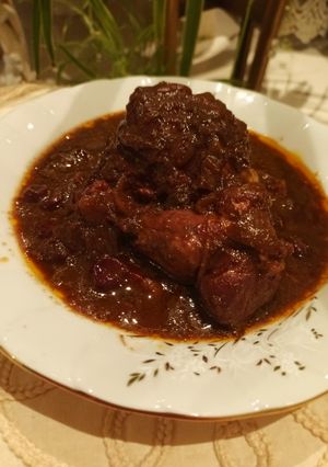 عکسی از دستور خورش آلبالو