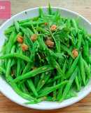 Đậu cô ve xào tôm khô