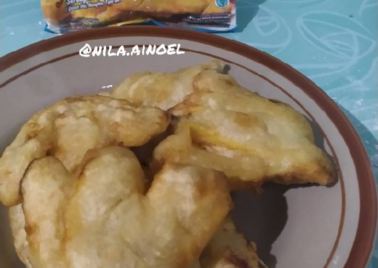 Cara Memasak Cepat Pisang goreng kipas rasa vanilla Ala Warung