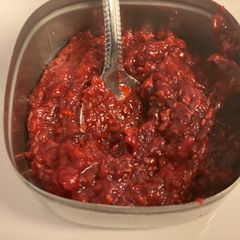 A picture of Raspberry jam.
