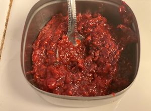 A picture of Raspberry jam.