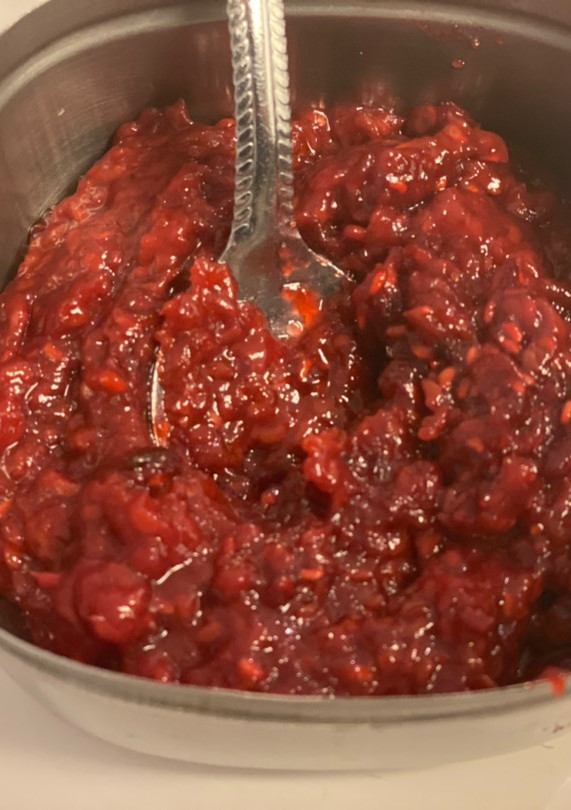 A picture of Raspberry jam.