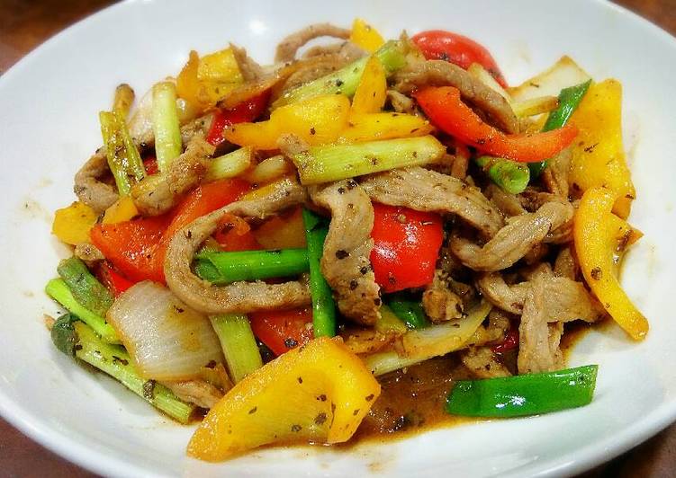 Black Pepper Beef / Daging Sapi Lada Hitam #KitaBerbagi