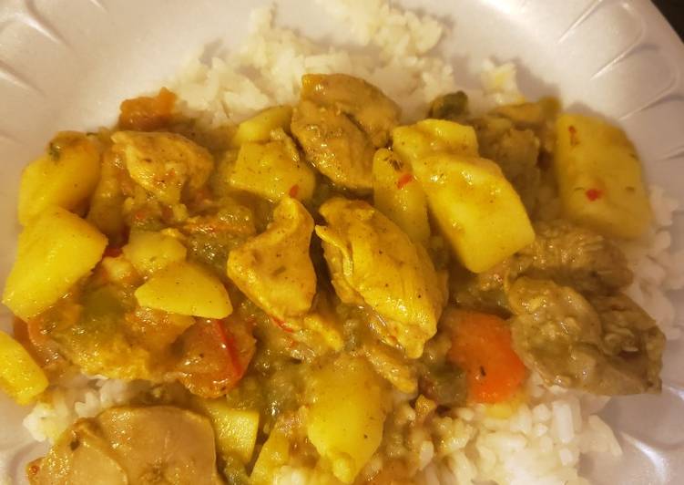 Jamacian Style Curry Chicken