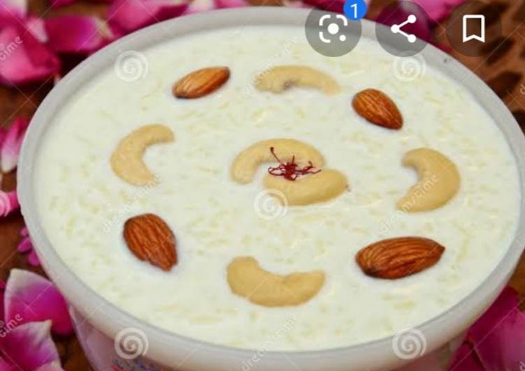Simple Way to Prepare Quick Rice pudding with dry fruits