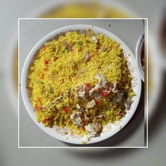 Scrambled egg fried rice A picture of Scrambled egg fried rice.