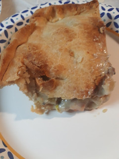 A picture of Creamy Pork Pot Pie.