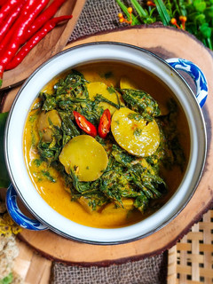 Foto resep 218. Gulai Daun Singkong Jengkol