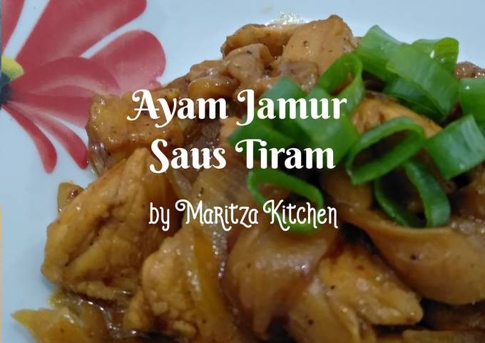 Ayam Jamur Saus Tiram