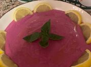 A picture of beet hummus