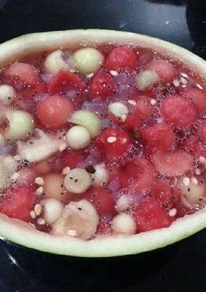 Foto resep Es Buah rasa Pisang Susu
