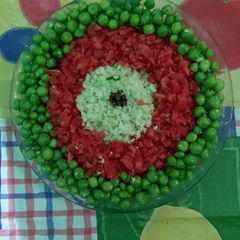 A picture of Tricolor veggies.