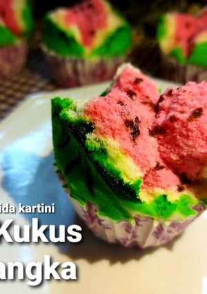 Foto resep Bolu Kukus Semangka