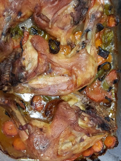 Una foto de Muslo de pollo al horno