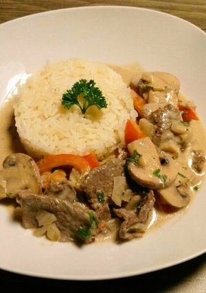 รูปของ Beef stroganoff แบบยุโรป