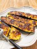 Zucchini with Miso Mayo Glaze