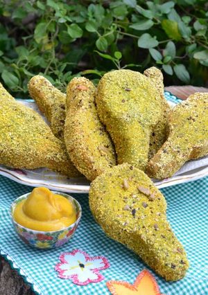 Una foto de Patitas vegetarianas de garbanzos y espinaca🌾